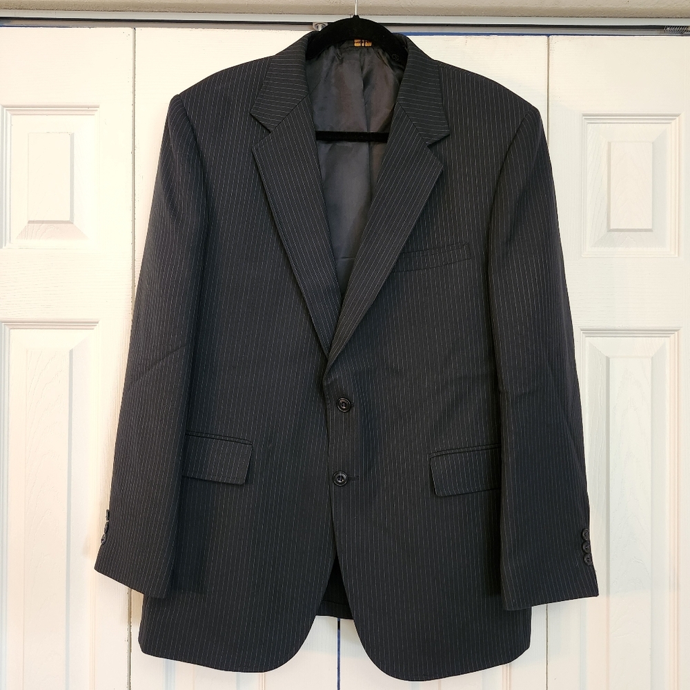 Perma-Prest - Classic Collection Action - Pinstripe Suit - Sports Coat -‎ USA